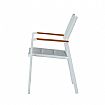 Garden Aluminum Cotton Padded Dining Armchair - 11D11I