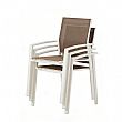 Aluminum Dining Chair with Breathable Mesh Seat and Backrest - 11D27A