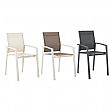 Aluminum Dining Chair with Breathable Mesh Seat and Backrest - 11D27A