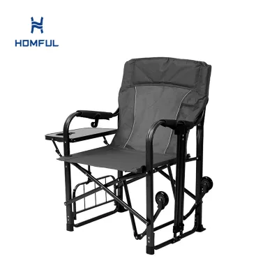Portable Director Chair With Wheels