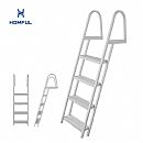 Escalera de aluminio para barcos de 4 peldaños - 80F01A