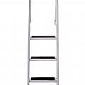Escalera de aluminio para barcos de 4 peldaños - 80F01A