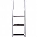Escalera de aluminio para barcos de 4 peldaños - 80F01A