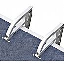 Escalera plegable de aluminio para piscina, 4 peldaños, telescópica para barco - 80F01E