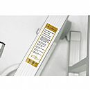 Escalera plegable de aluminio para piscina, 4 peldaños, telescópica para barco - 80F01E