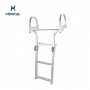 Escalera plegable de aluminio para barcos de 3 peldaños - 80F09A