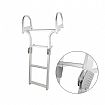 Escalera plegable de aluminio para barcos de 3 peldaños - 80F09A