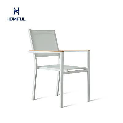 Outdoor Garten Aluminium Stapelsessel