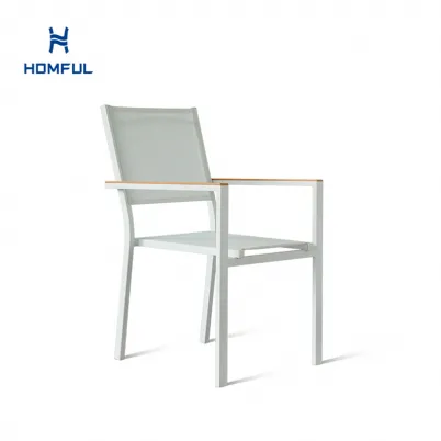 Outdoor Garten Aluminium Stapelsessel