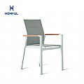 Garten Aluminium Baumwolle gepolstert Dining Armchair - 11D11I