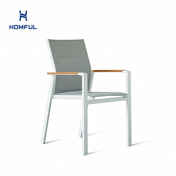 Garten Aluminium Baumwolle gepolstert Dining Armchair