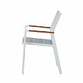 Garten Aluminium Baumwolle gepolstert Dining Armchair - 11D11I