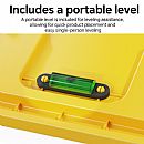 Rampas niveladoras ajustables de HDPE para autocaravanas y calzos para ruedas de caravanas - 71C44R