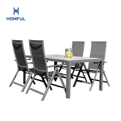 5-teiliges Garten-Essmöbel-Set aus...