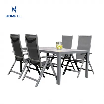 5-teiliges Garten-Essmöbel-Set aus...