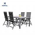 5 Pieces Aluminum Garden Dining Furniture Set - 11D01L