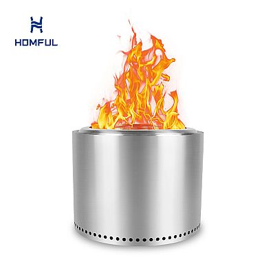 Pozo de fuego sin humo de acero inoxidable