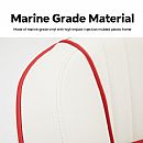 Red-Trim Marine Captain Chair - 80C08H
