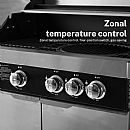 11,5 kW Leistung Edelstahl-Gasgrill für den Außenbereich - 61C23M