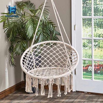 Outdoor Macrame Hängesessel und Zubehör