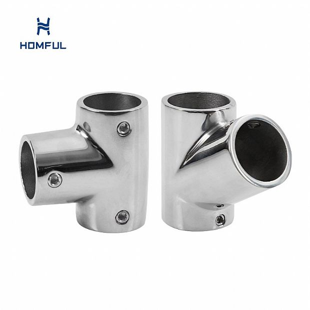 3-Way Boat Handrail Fitting Acero inoxidable 316