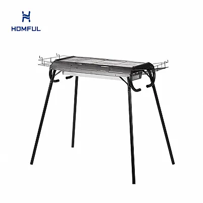 Abnehmbarer Holzkohlegrill aus Edelstahl für den...