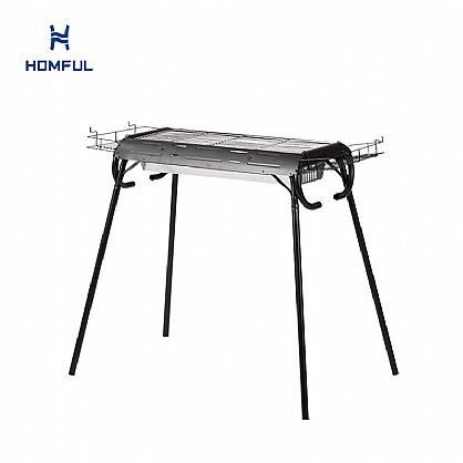 Abnehmbarer Holzkohlegrill aus Edelstahl...