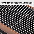 Tragbarer Holzkohlegrill mit Lagerregal - 61C23W