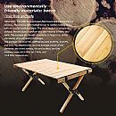 Holz und Bambustisch - 60C10A