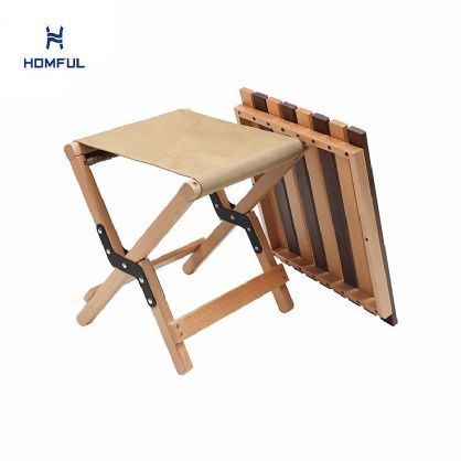 Klappbarer Outdoor-Campingstuhl aus Holz