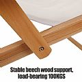 Camping Strandkorb aus Holz - 60C13W