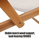 Camping Strandkorb aus Holz - 60C13W