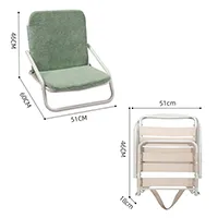 Silla de playa de aluminio con bolsa de hielo