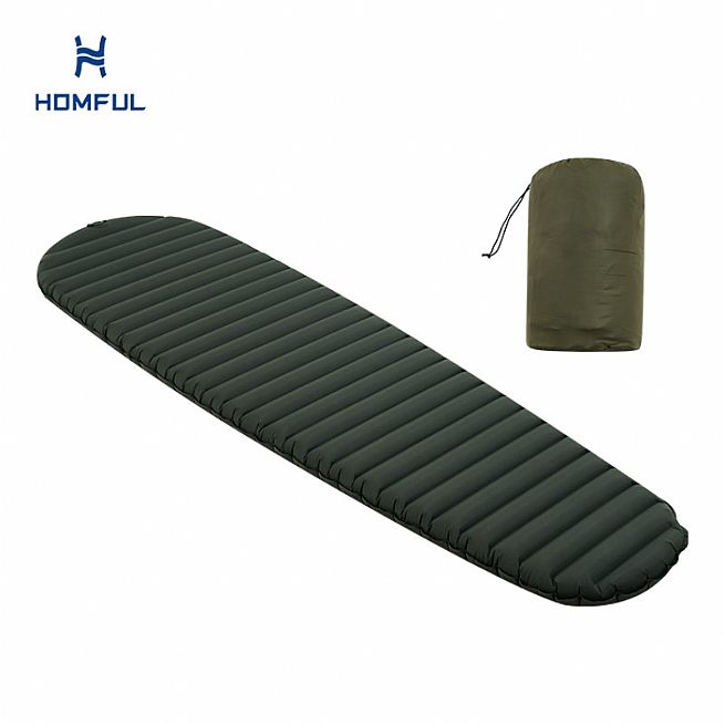 Inflatable Sleeping Pad with Cotton Insulation for Camping and Backpacking
