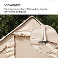 Outdoor Inflatable Camping Tent with Tarp - 60I09M