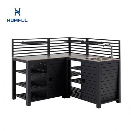 Conjunto multifuncional de cocina para jardín