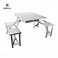 Conjunto de silla de mesa plegable para maleta de picnic para acampar - 60C02L