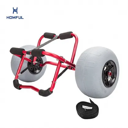 Balloon Wheels Beach Kayak Cart Trolley