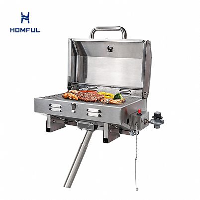 Schrägeinschub-Bootsgasgrill