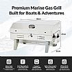 Hochglanzpolierter Gasgrill aus Edelstahl für Boote - 80Z07A
