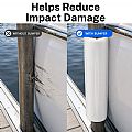 PVC Dock Post Boat Fender Sleeve for Pile & Hull Protection - 80E32O
