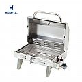 Mirror Polished Gas BBQ Stainless Steel Boat Grill - 80Z07A