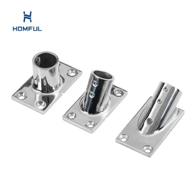 Quadratischer Sockel Marine Edelstahl...