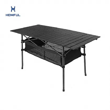 Mesa picnic de aluminio plegable y...