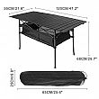 Mesa picnic de aluminio plegable y portátil - 60C04H
