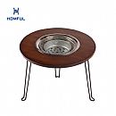 Mesa de camping de té de barbacoa de carbón - 60C19N