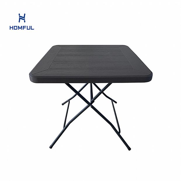 Mesa Cuadrada Imitación Madera Grano 80