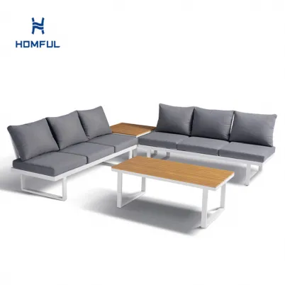 Verstellbares Sofa-Set aus Aluminium für den Außenbereich
