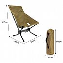 Tragbarer, zusammenklappbarer Mondstuhl im Eckdesign - 60C19X