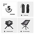 Compact Chair Folding Camping Moon Chair - 60C18A
